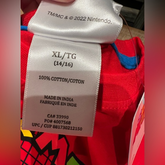 Super Mario T Shirt Kids Unisex Long Sleeves - Picture 6 of 6